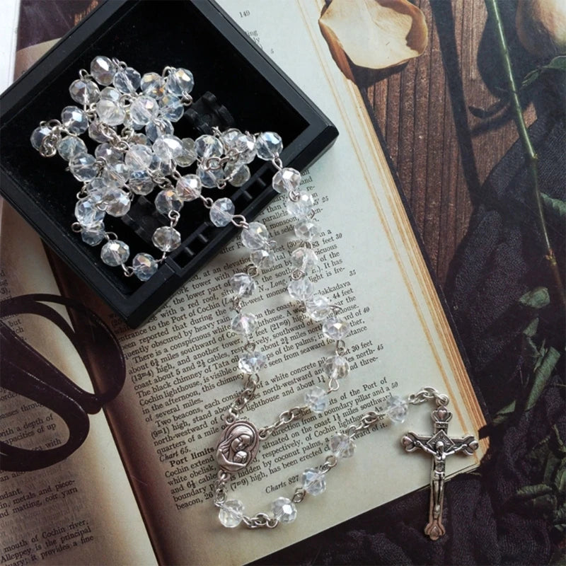 White Crystal Rosary